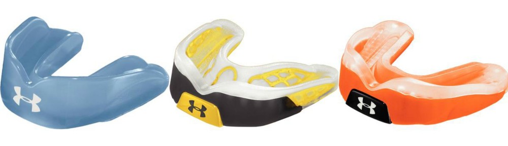 collage of under armour sport mouthguards