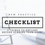 new practice checklist for dentists