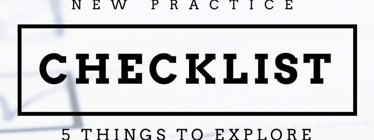 new practice checklist for dentists