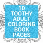 10 toothy adult coloring book pages