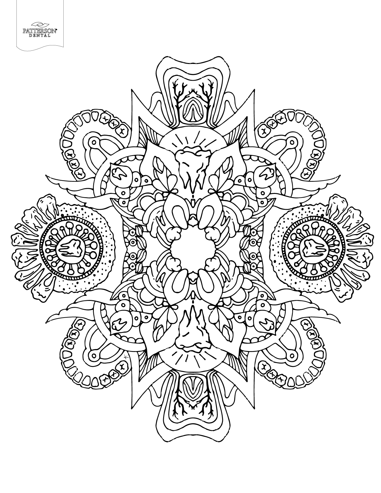 Download 10 Toothy Adult Coloring Pages Printable - Off The Cusp