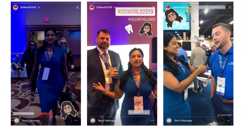 Images from Dr. Patel's Instagram takeover.