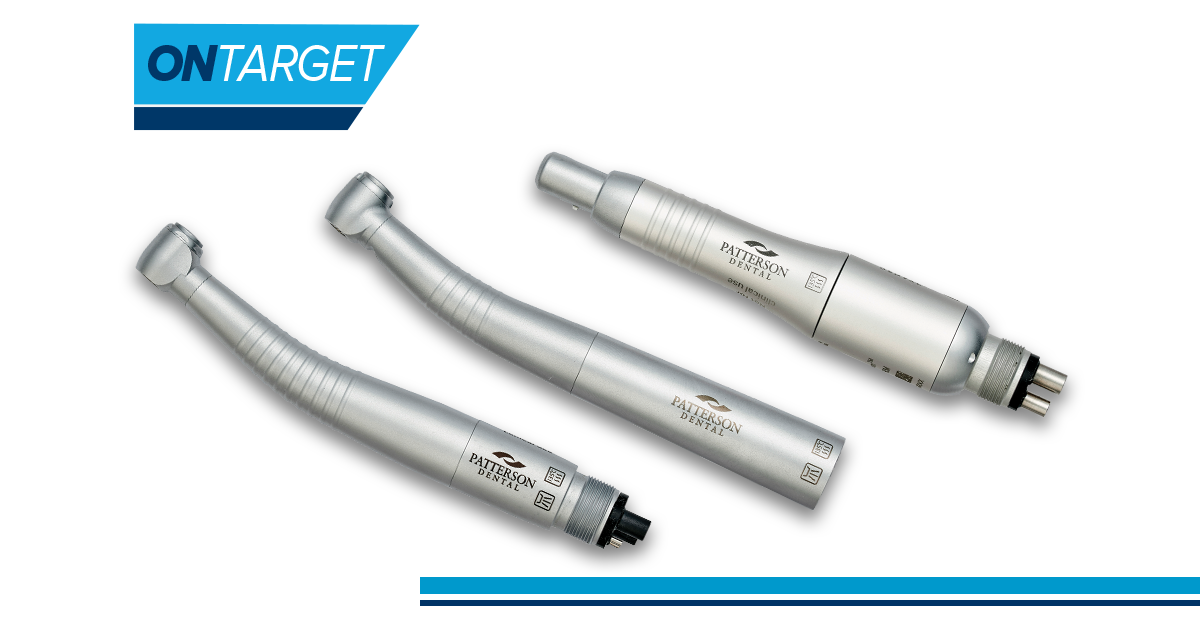 Image of dental handpieces from Patterson Dental.